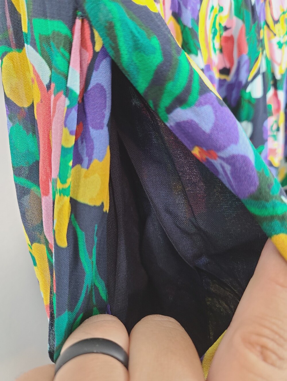 Anthropologie The Strapless Floral Elastic Waist Somerset Maxi Dress Pockets XL - Picture 3 of 14